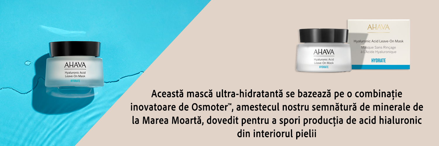 masca leave-on cu acid hialuronic AHAVA